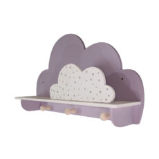 شلف دیواری اتاق کودک طرح ابر مدل MKids52-Lilac