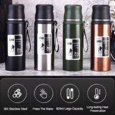 فلاسک مدل VACUUM کد 10198005-820ML گنجایش 0.820 لیتر