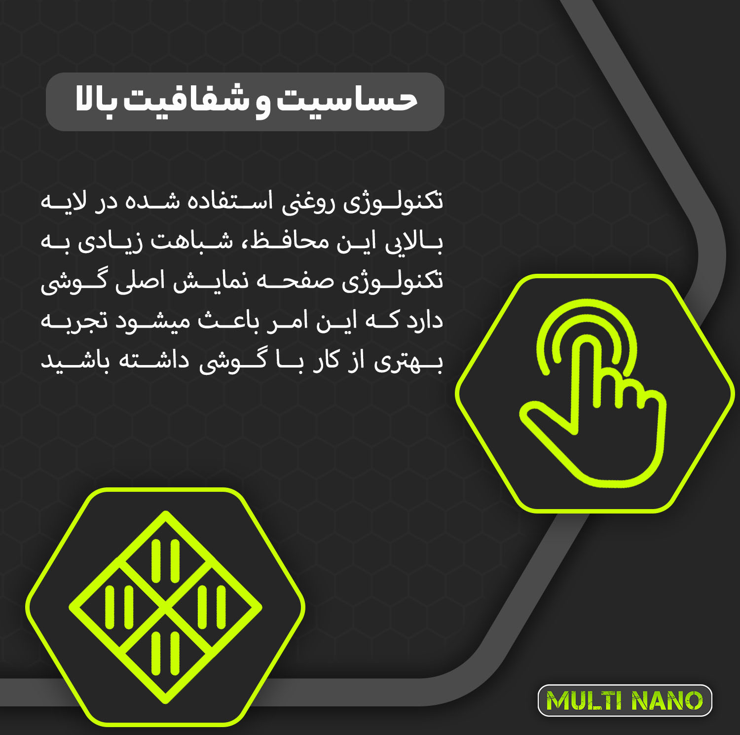 محافظ صفحه نمایش خودرو مولتی نانو مدل X-S1N مناسب برای کی ام سی SR3
