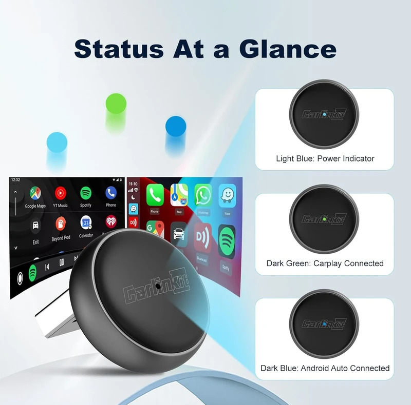 دانگل وایرلس کارپلی و اندروید اتو کارلینکیت مدل Carlinkit Mini Ultra3