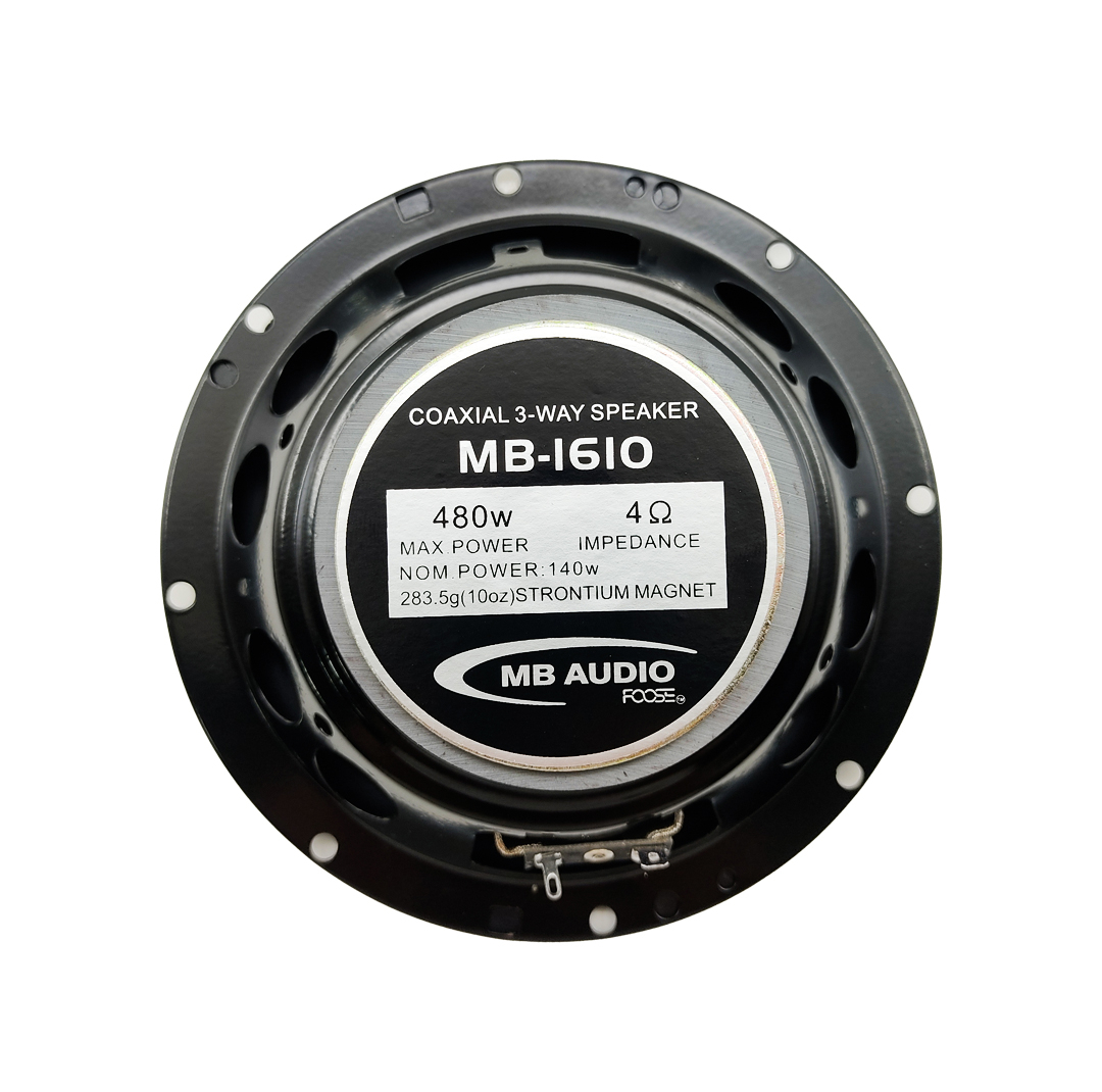 اسپیکر پشت و جلو خودرو ام بی آدیو مدل MB 1610 سایز 6.5 اینچ بسته دو عددی