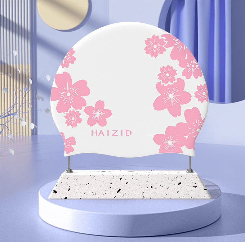 کلاه شنا هایزید طرح گل نسترن مدل SY-405