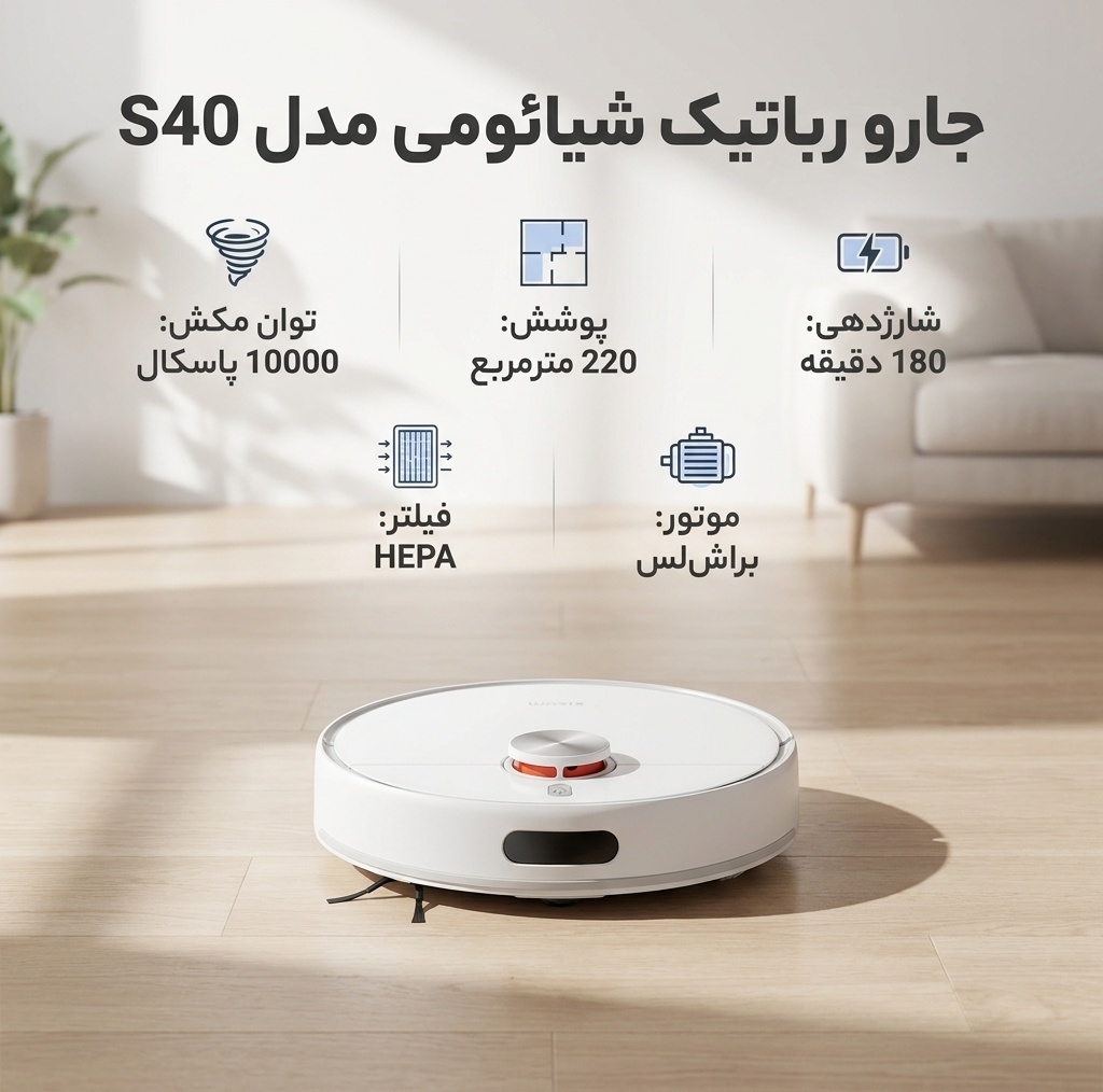 جارو رباتیک شیائومی مدل S40