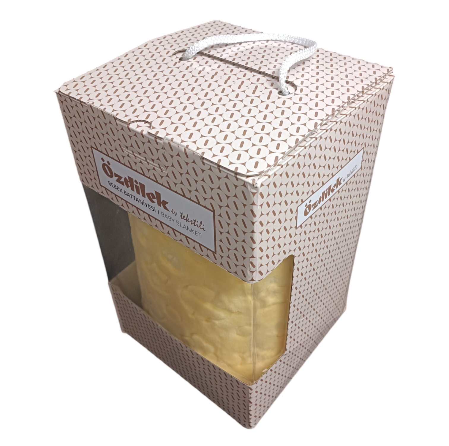 پتو کودک و نوزاد ازدیلک مدل Embos Sari سایز 120×100 سانتی متر