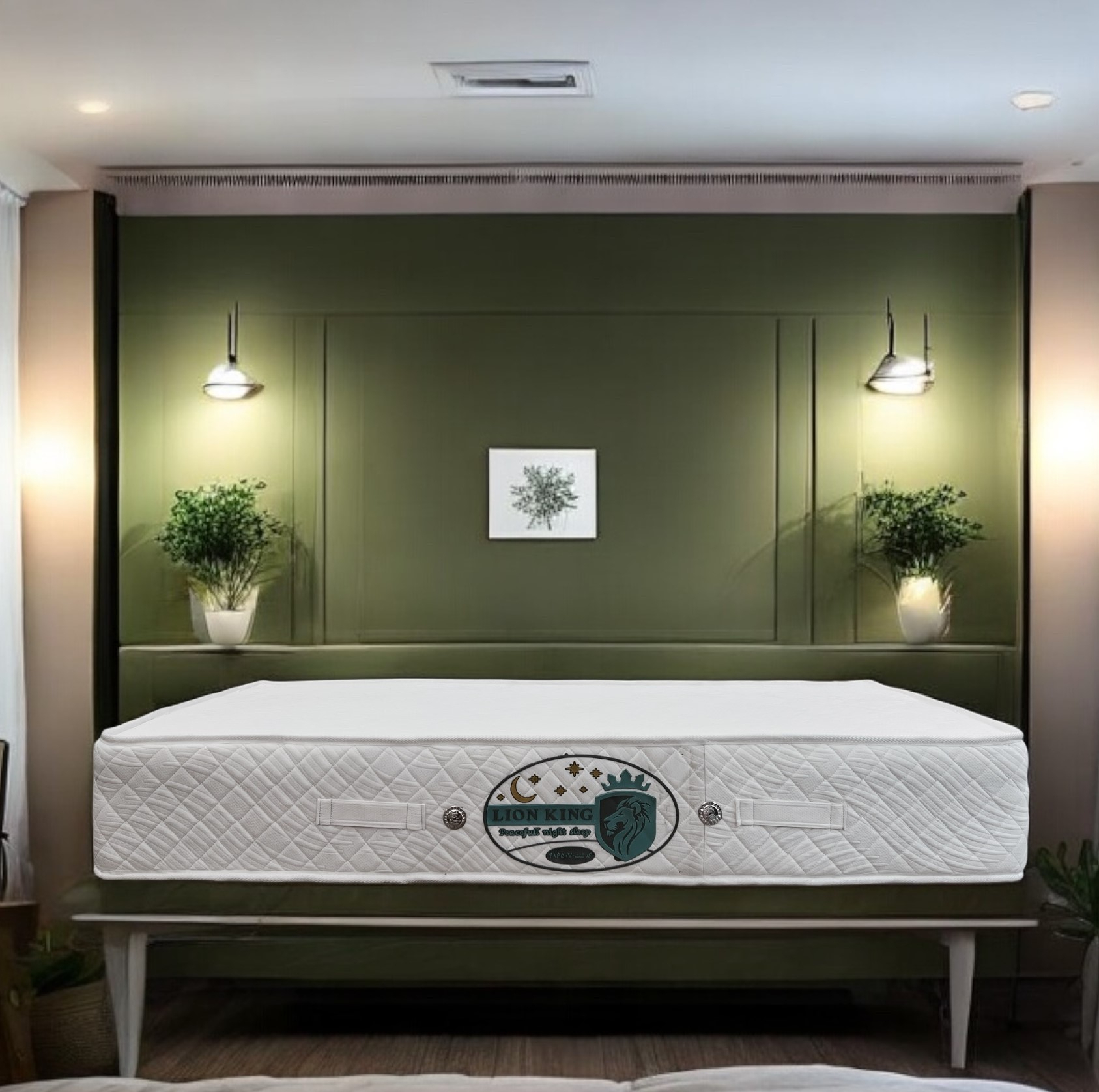 تشک لاین کینگ مدل طبی فنری ملبورن یکنفره سایز 180×80 سانتی متر