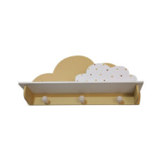 شلف دیواری اتاق کودک طرح ابر مدل MKids52-Cream