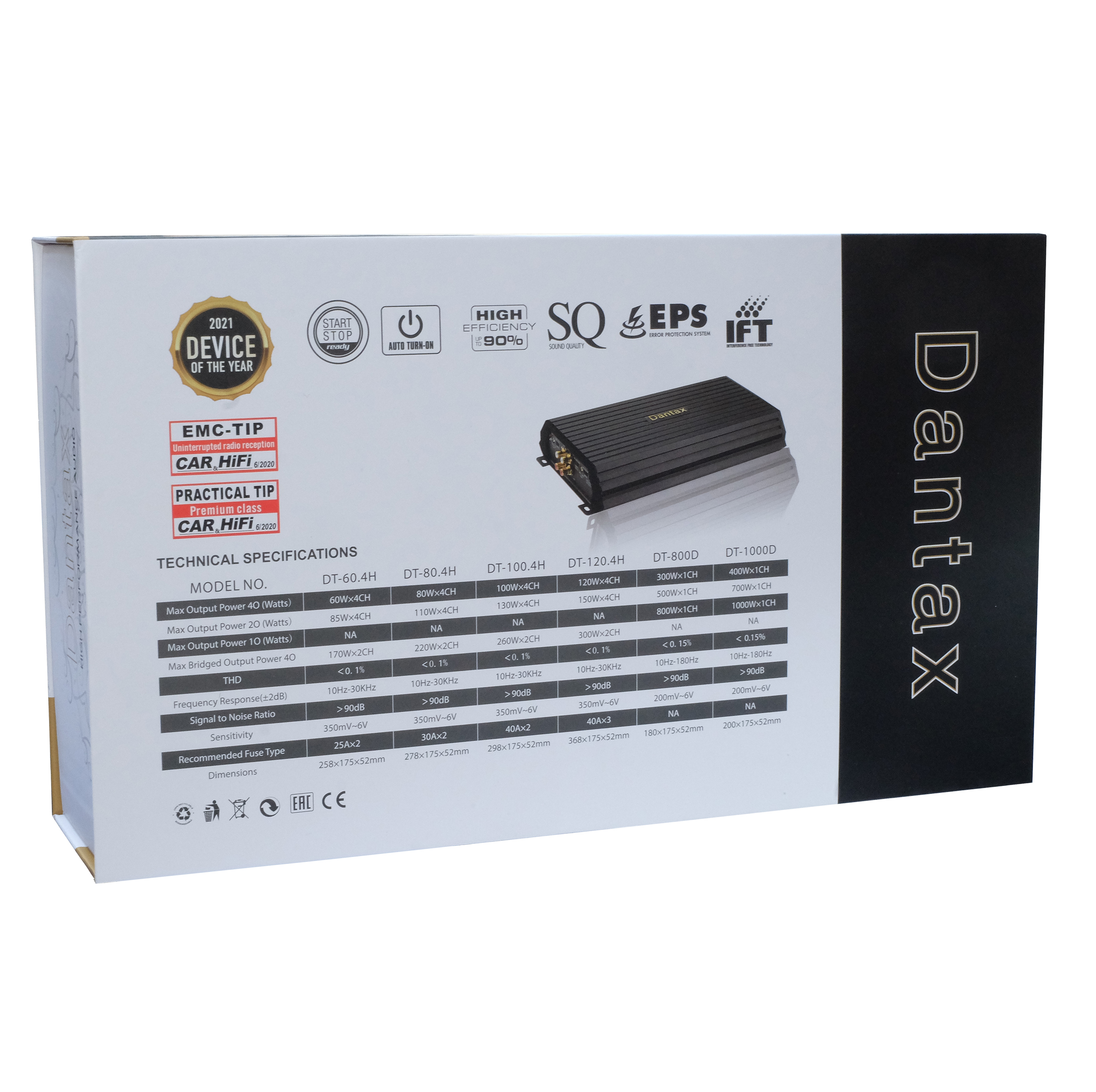 آمپلی فایر خودرو دنتکس مدل DT-1000D