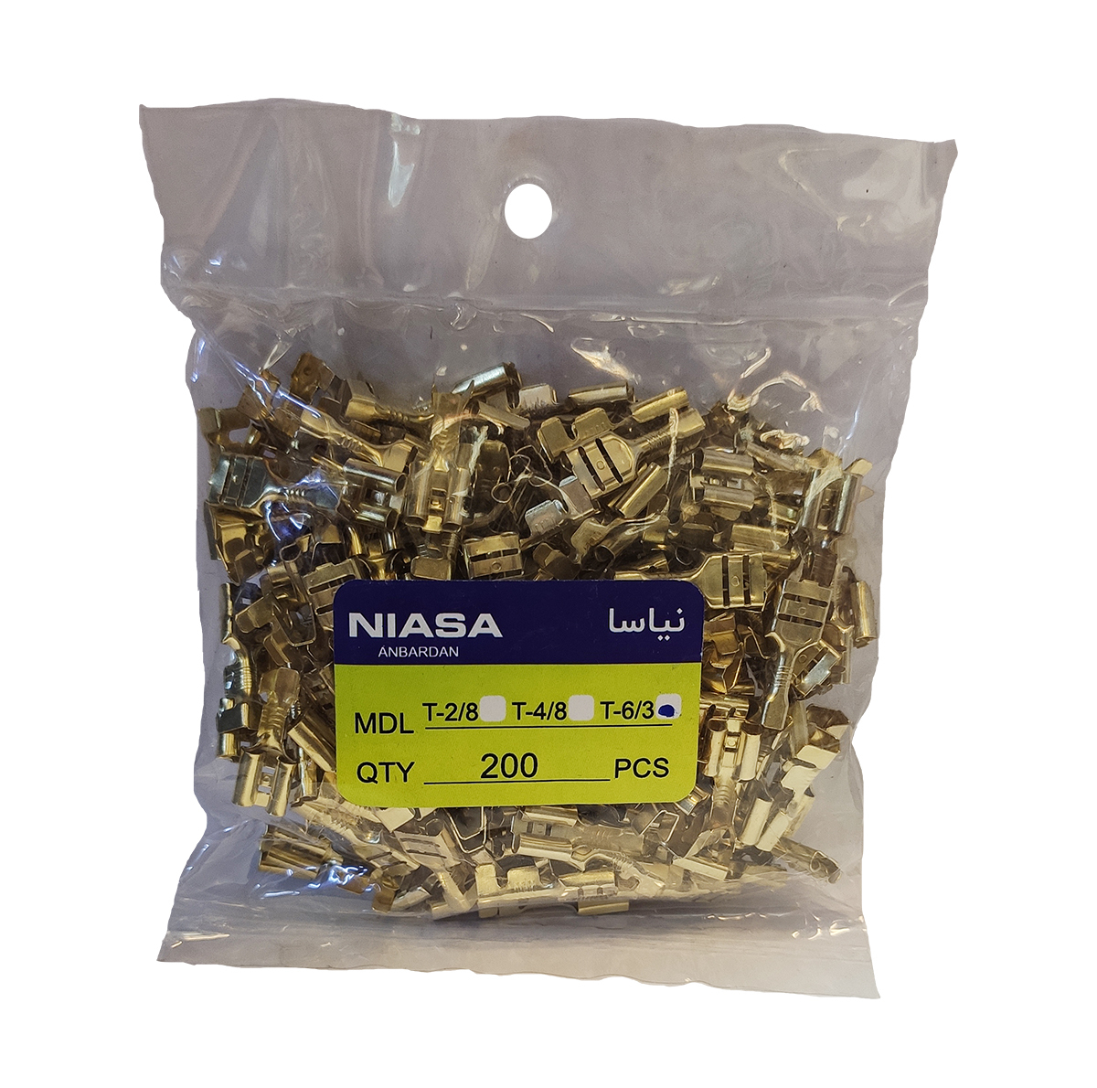 سر سیم خودرو نیاسا مدل T-6/3 بسته 200 عددی