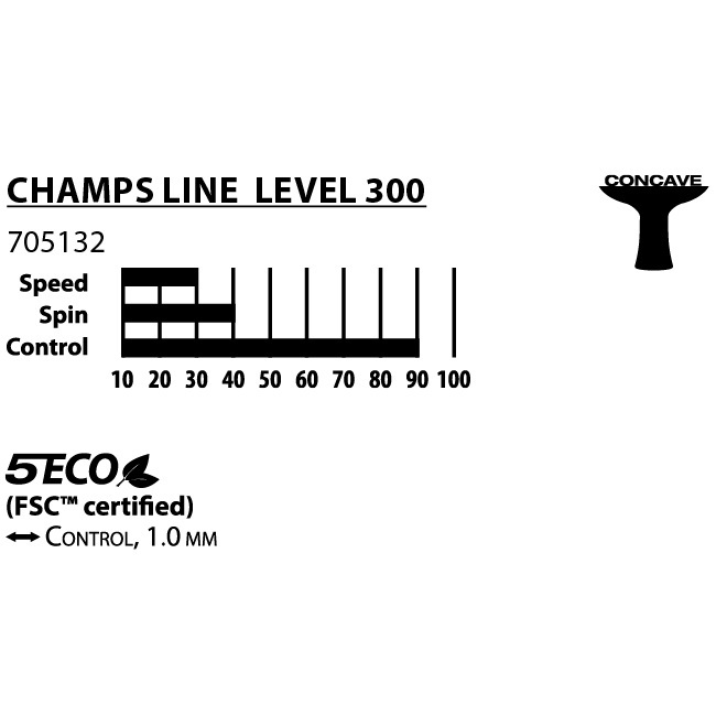 راکت پینگ پنگ دونیک مدل Champs Line 300