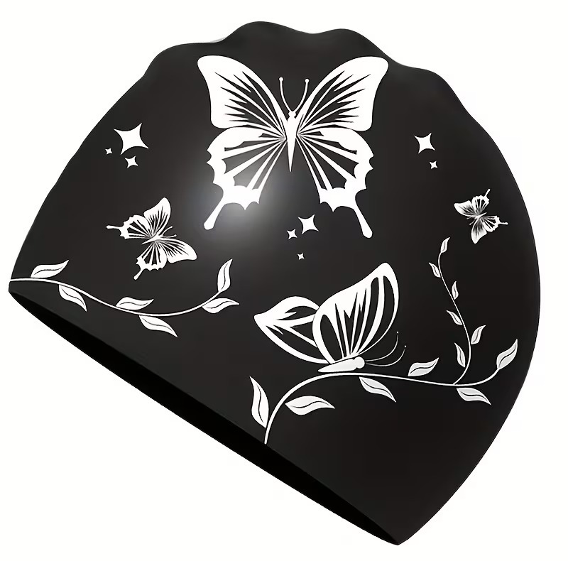 کلاه شنا طرح گل و پروانه کد SY-1124