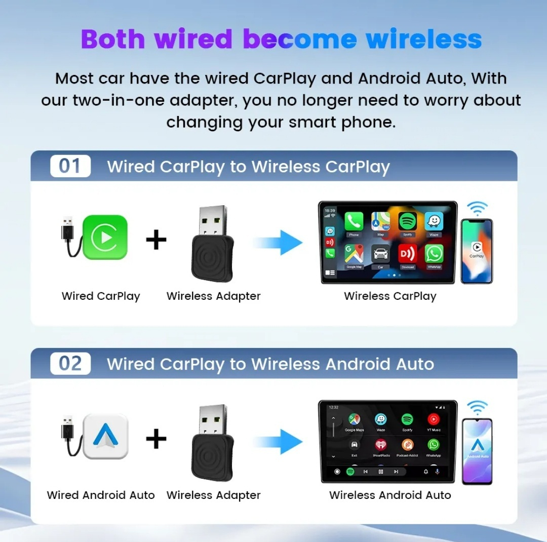 دانگل وایرلس کارپلی و اندروید کارلینکیت مدل Carlinkit Mini Ultra