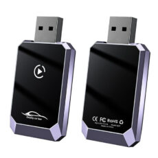 کارپلی و اندروید اتو مدل Wireless CarPlay/Android Auto Q1Y به همراه مبدل USB به USB-C