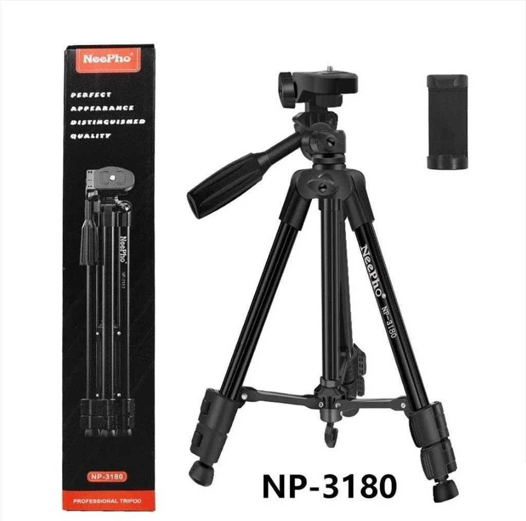 سه پایه دوربین نیفو مدل NP-3180 با حداکثر ارتفاع 150 سانتی‌متر