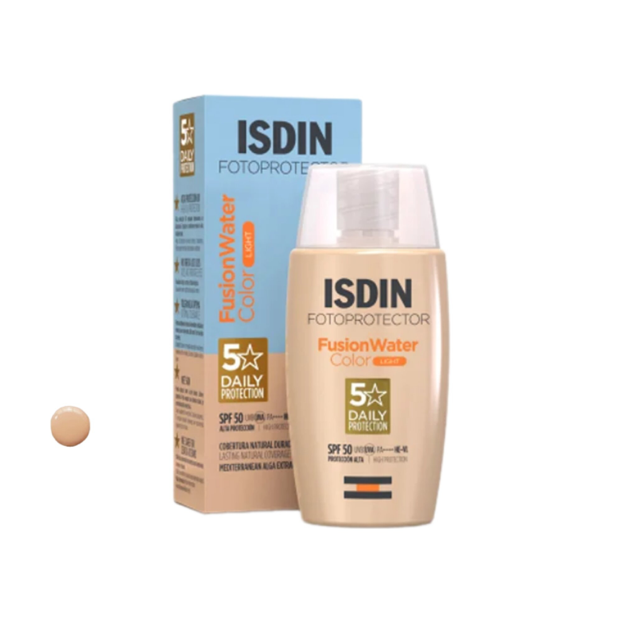 کرم ضد آفتاب رنگی ایزدین SPF 50 مدل FCL مناسب انواع پوست حجم 50 میلیلیتر