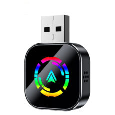 کارپلی و اندروید اتو مدل Wireless CarPlay/Android Auto Q1AS به همراه مبدل USB به USB-C
