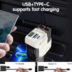 شارژر فندکی 120 وات کد 4in1