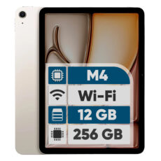 تبلت 13 اینچ اپل مدل iPad Air 2026 M4 Wi-Fi ظرفیت 256 گیگابایت و رم 12 گیگابایت، رزولوشن دوربین اصلی ۱۲ مگاپیکسل، پشتیبانی از قلم و کیبورد