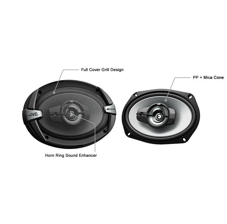 اسپیکر خودرو جی وی سی مدل CS-DR693 بسته دو عددی
