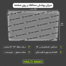 محافظ صفحه نمایش آنتی رفلکس مانیتور خودرو مولتی نانو مدل X-S1M مناسب برای مانیتور 9 اینچ