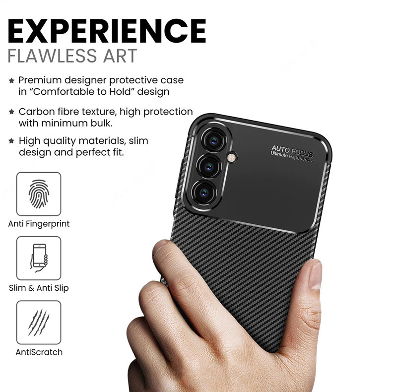 کاور لوکسار مدل Carbon Fiber - 2 مناسب برای گوشی موبایل سامسونگ Galaxy A14