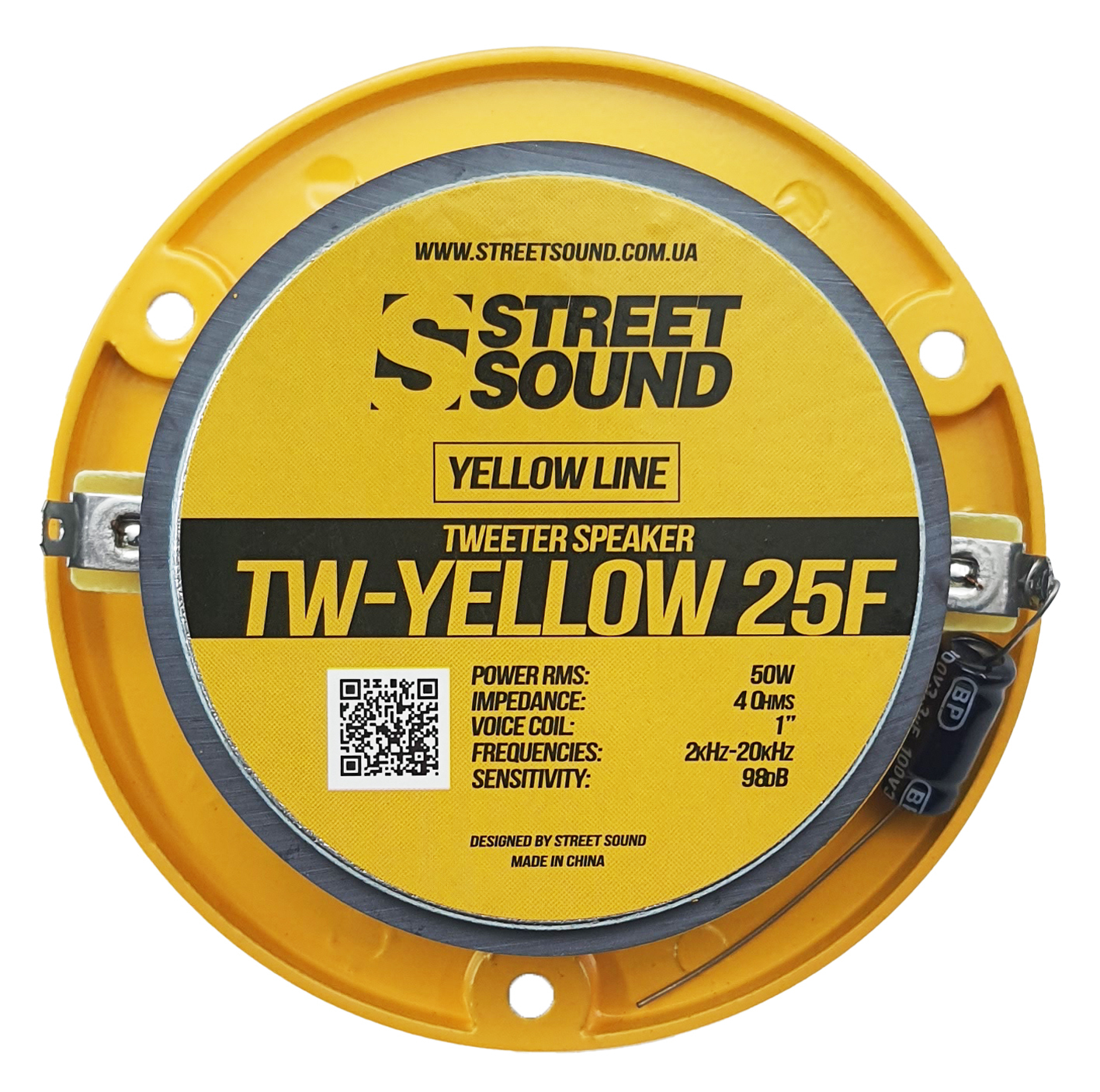 سوپر تیوتر پشت و جلو استریت ساند مدل TW-YELLOW 25F سایز 3.5 اینچ بسته دوعددی
