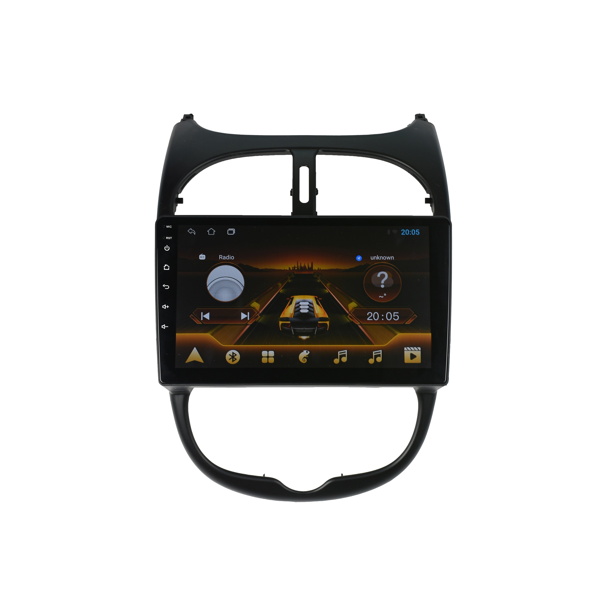 مانیتور خودرو کاروین مدل s800 pro با برد TS مناسب برای پژو 206