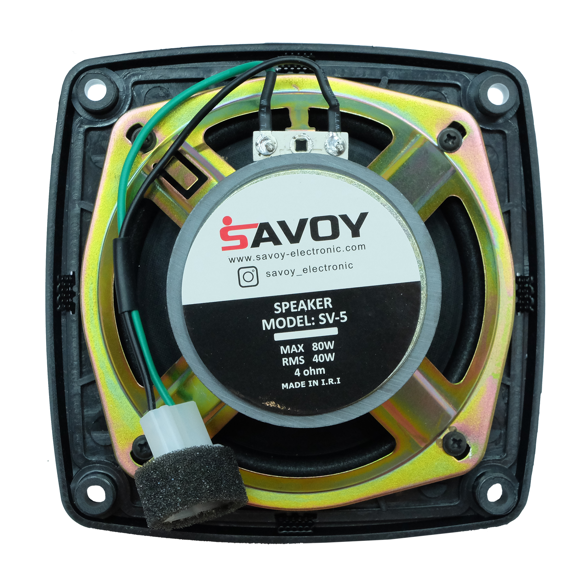 اسپیکر خودرو ساووی مدل SV-5 مناسب برای پراید بسته دو عددی
