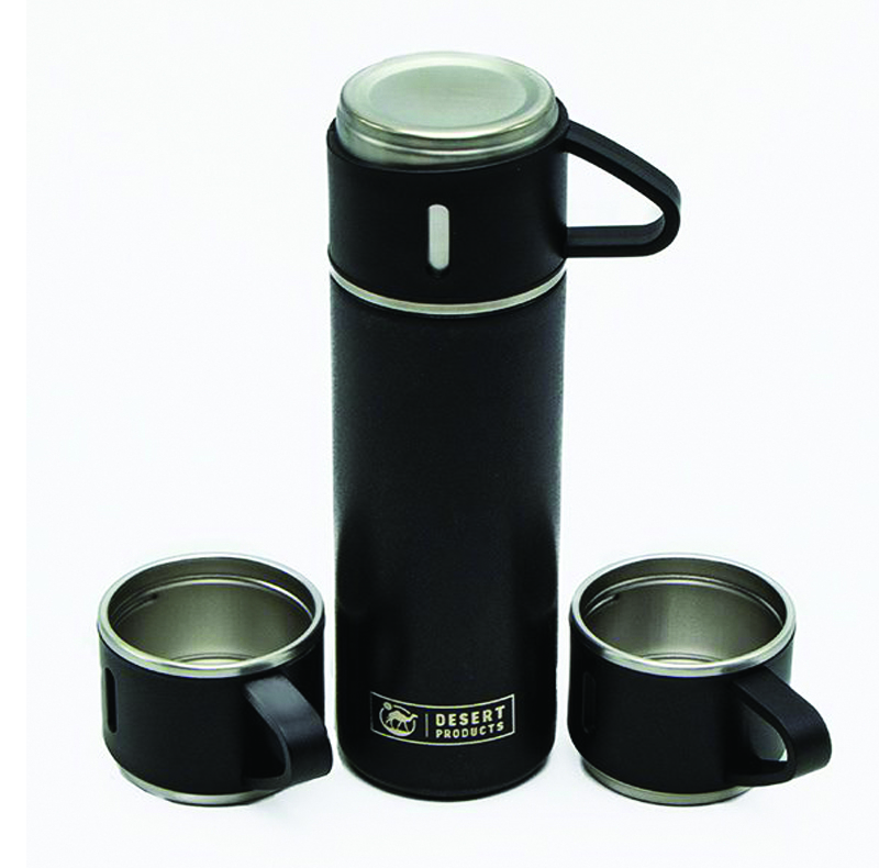 فلاسک مدل کادویی VACUUM FLASK SET گنجایش 0.5 لیتر به همراه لیوان مجموعه 3 عددی