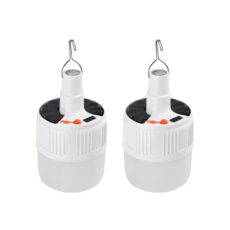 چراغ اضطراری مدل شارژی ریموت دار کد Led-Bulb-2500 مجموعه 2 عددی