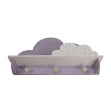 شلف دیواری اتاق کودک طرح ابر مدل MKids52-Lilac