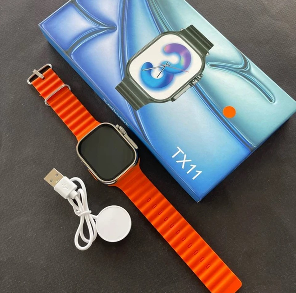 ساعت هوشمند 48 میلیمتری مدل TX11 با بند سیلیکونی