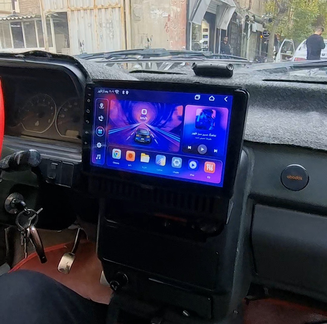 پخش کننده تصویری خودرو کاروین مدل V800 pro مناسب برای پراید صبا