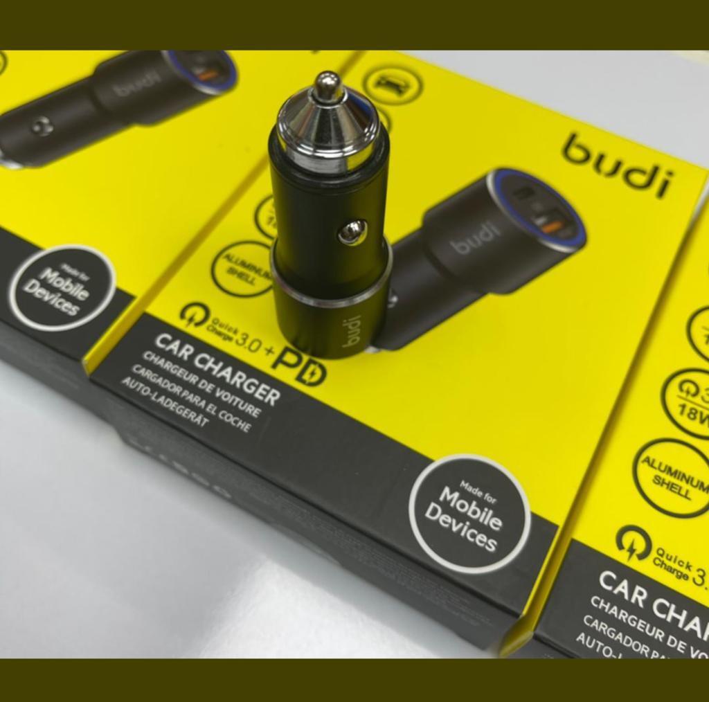 شارژر فندکی بودی مدل Bd-12 به همراه کابل تبدیل USB-C