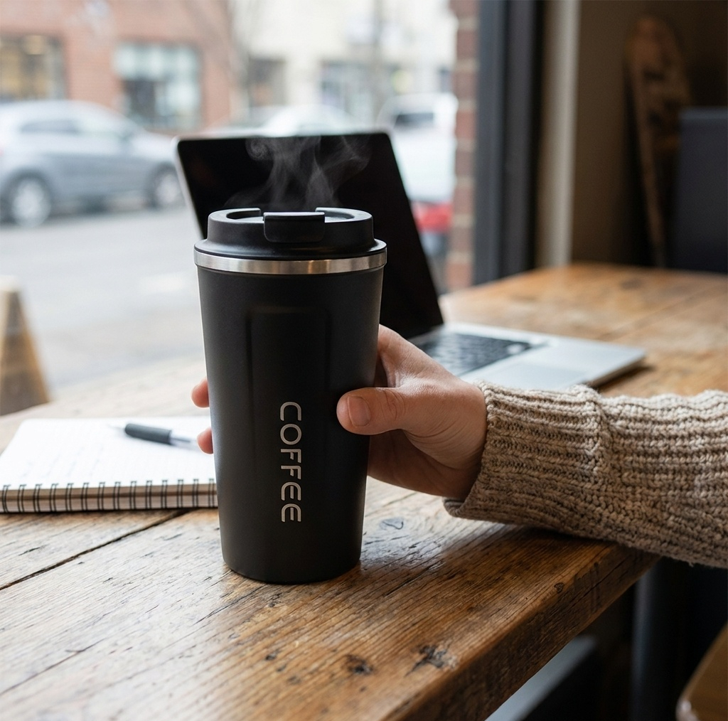 ماگ سفری مدل TM-coffee ظرفیت 0.5 لیتر