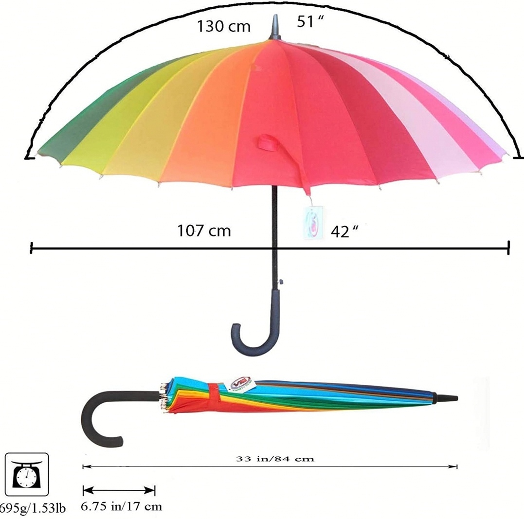 چتر مدل رنگین کمان Len