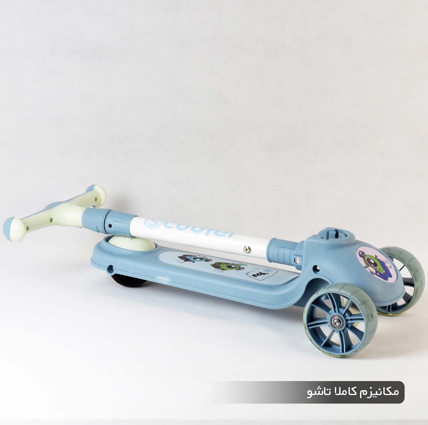 اسکوتر کودک اسکوتر مدل موزیکال چراغدار plankton کد 1974  ظرفیت وزنی 50 کیلوگرم
