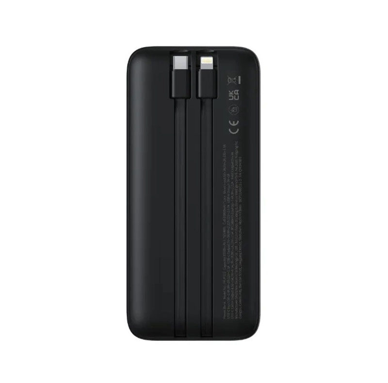 پاوربانک 22 وات بیسوس مدل LIPOW Dual ظرفیت 20000 میلیآمپرساعت به همراه کابل USB-C و لایتنینگ