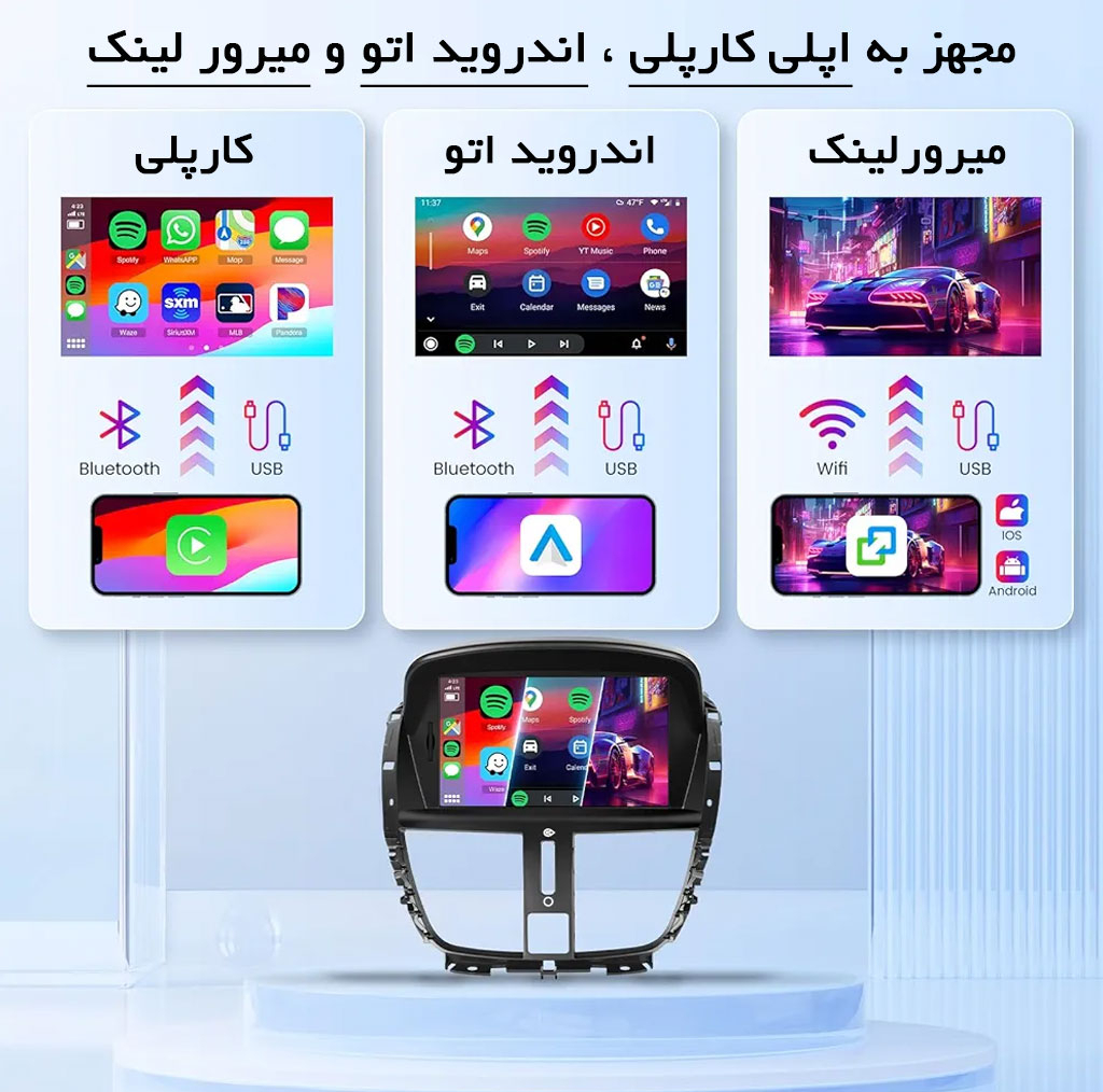پخش کننده تصویری خودرو مدل 2+32 مناسب برای پژو 207