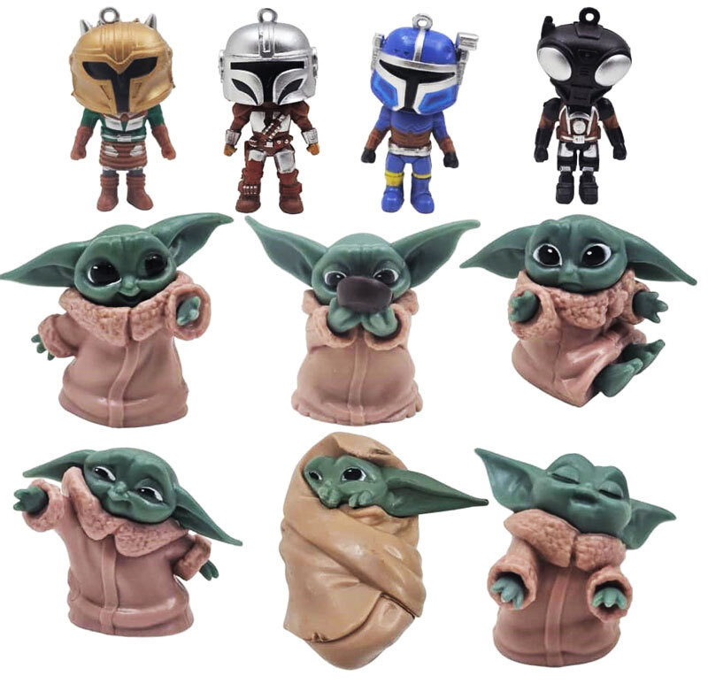 فیگور طرح یودا مدل Starwars 10 ارتفاع 6 سانتی‌متر مجموعه 10 عددی