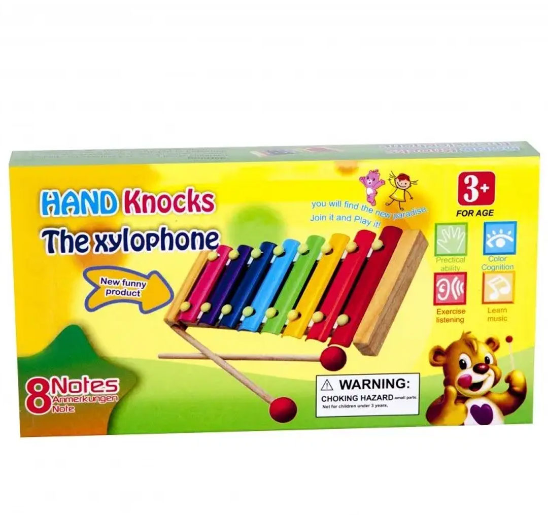 بازی آموزشی بلز چوبی مدل Hand Knocks 8 Notes
