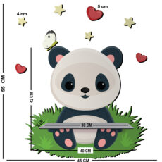 شلف دیواری اتاق کودک باروچین مدل پاندا کد sh-31