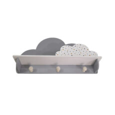 شلف دیواری اتاق کودک طرح ابر مدل MKids52-Gray