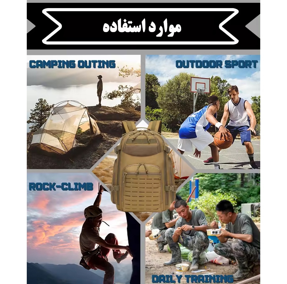 کوله پشتی سفری مدل ZE099
