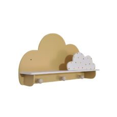 شلف دیواری اتاق کودک طرح ابر مدل MKids52-Cream