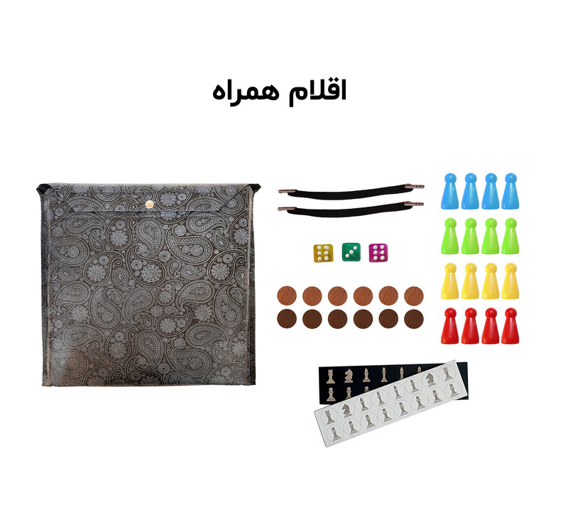بازی فکری شطرنج و منچ مدل فروردین بسته 9 عددی