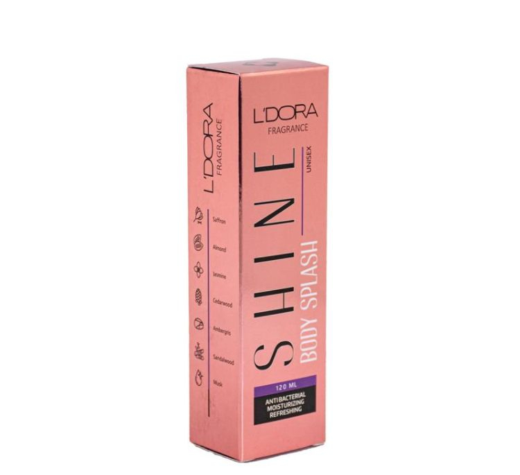 بادی اسپلش لدورا مدل Shine حجم 120 میلی لیتر