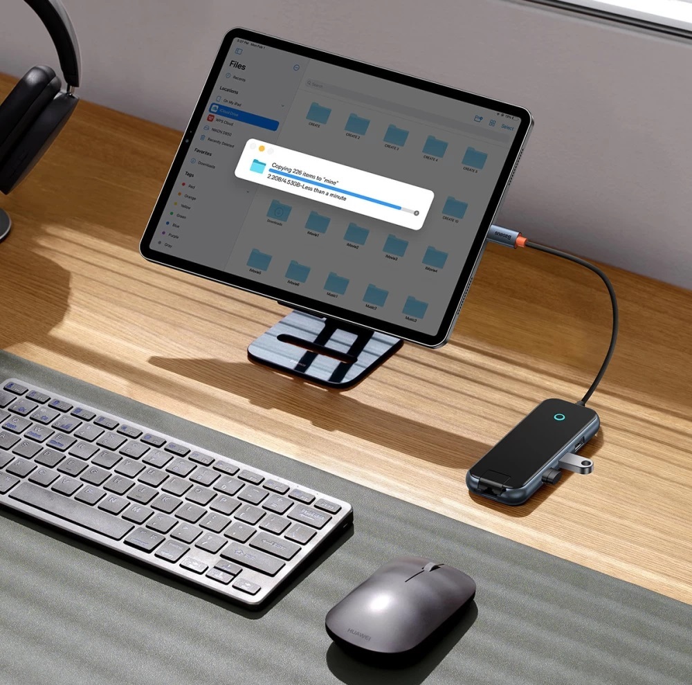 هاب 6 پورت USB-C بیسوس مدل Acmejoy WKJZ010313