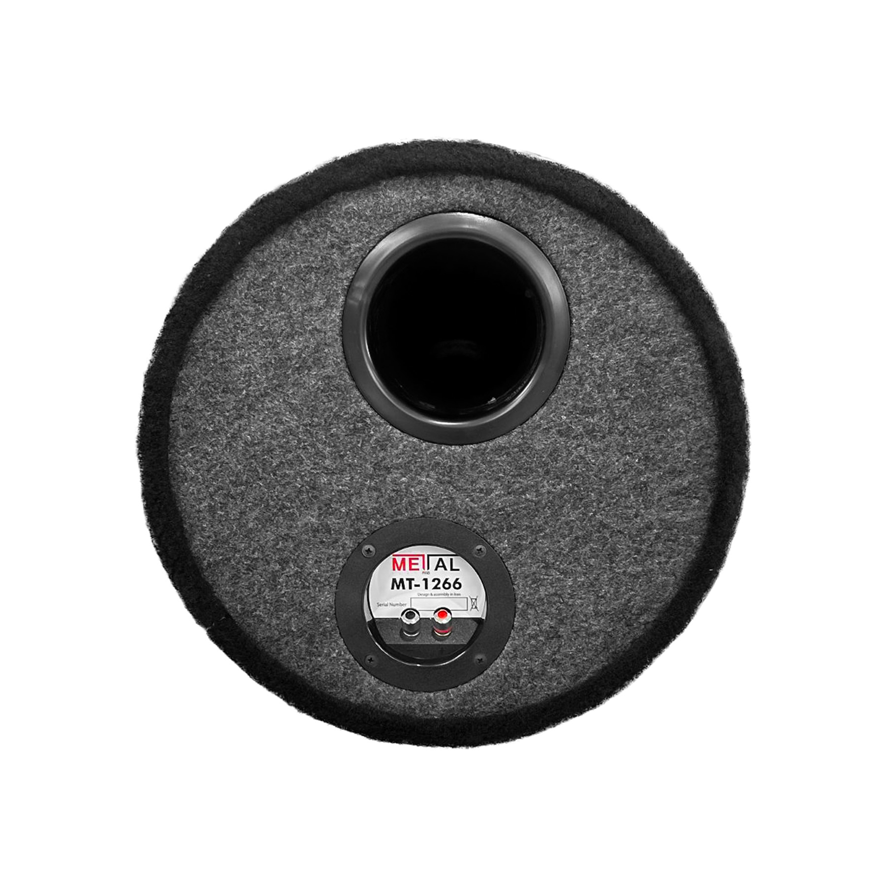 ساب ووفر پشت خودرو متال مدل MT-1266 سایز 12 اینچ