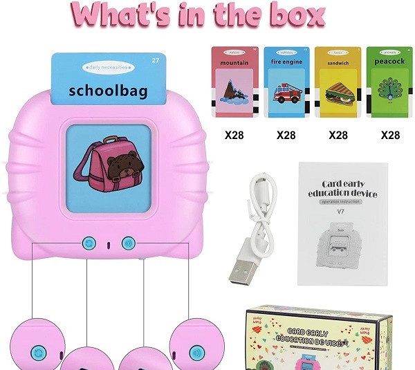 بازی آموزشی انگلیسی مدل فلش کارت گویا Card carly education device