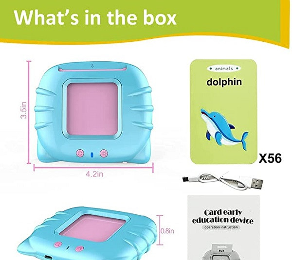 بازی آموزشی انگلیسی مدل فلش کارت گویا Card carly education device
